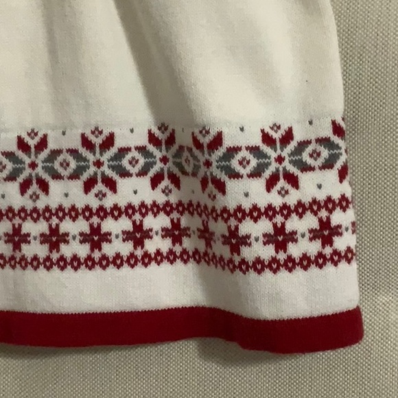 Gymboree White Fair Isle Sweater Dress 5T - Picture 5 of 7